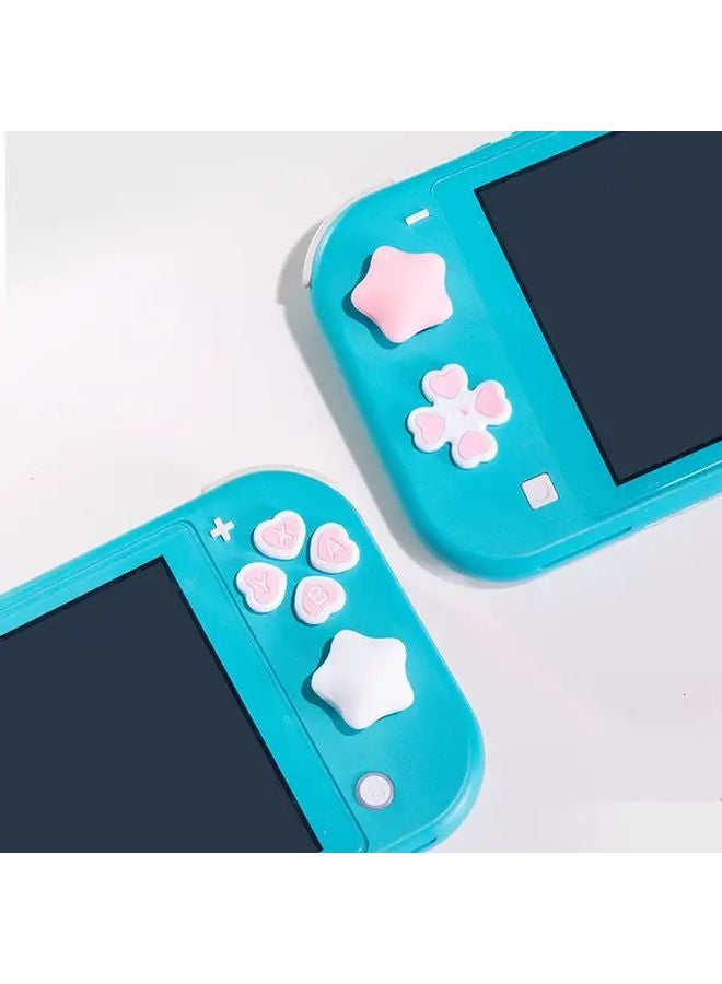 Pink White Silicone Joycon Thumb Grip Cap Cover For Nintendo Switch OLED Lite - Image 5